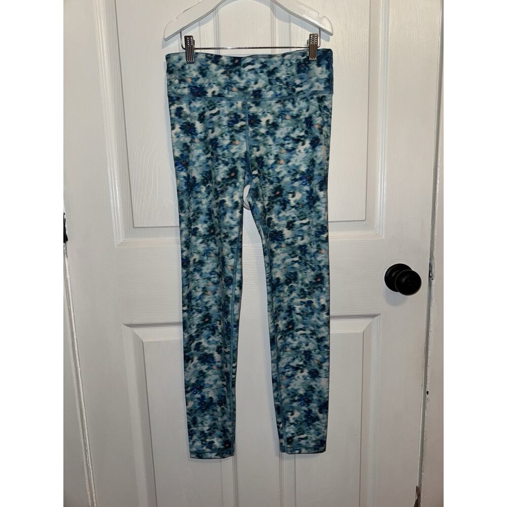 Athleta Girl Blue Print High Rise Chit Chat Tight Pant XXL 16